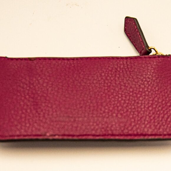 NWOT Aimee Krestenberg "All For Love" card wallet Magenta color - Picture 3 of 5